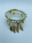 Boho Beaded Bracelet(White)