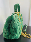 Ceecee's Green Fur Bag