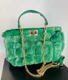 Ceecee's Green Fur Bag