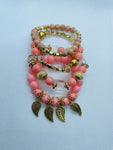 Boho Beaded Bracelet(pink)